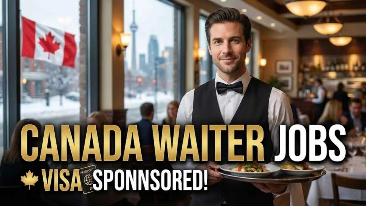 Waiter Jobs in Canada With Visa Sponsorship