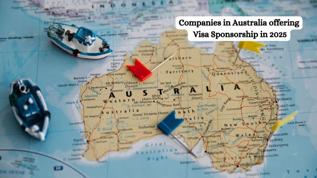 Companies in Australia offering Visa Sponsorship