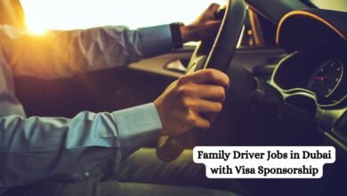Family Driver Jobs in Dubai with Visa Sponsorship