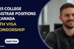 2025 College Registrar Positions in Canada with Visa Sponsorship