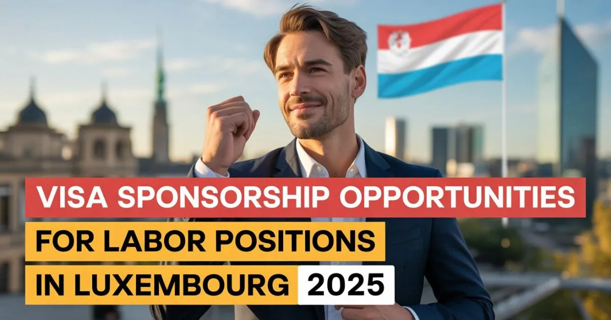 Visa Sponsorship Opportunities for Labor Positions in Luxembourg, 2025