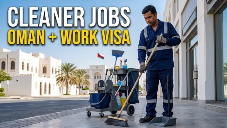Cleaner Jobs in Oman with Work Visa 2026