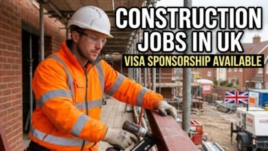 Construction Jobs in UK with Visa Sponsorship