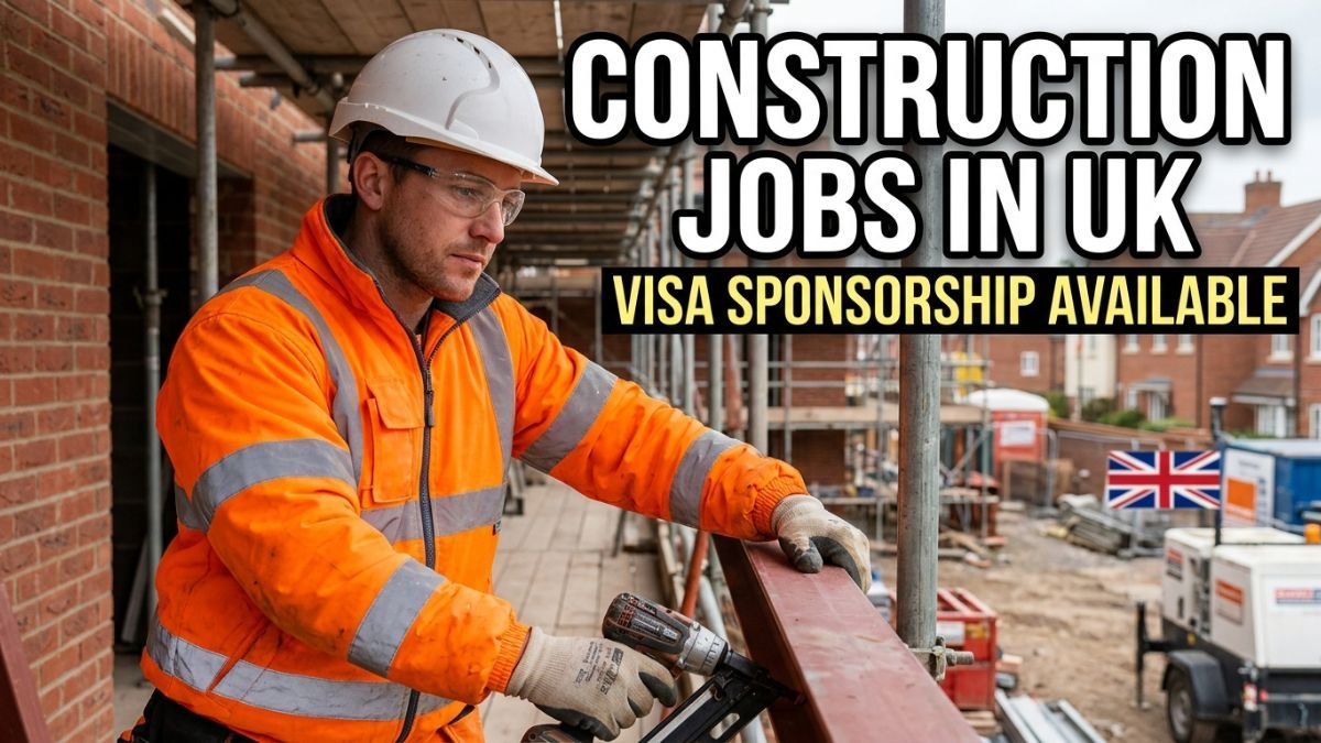 Construction Jobs in UK with Visa Sponsorship